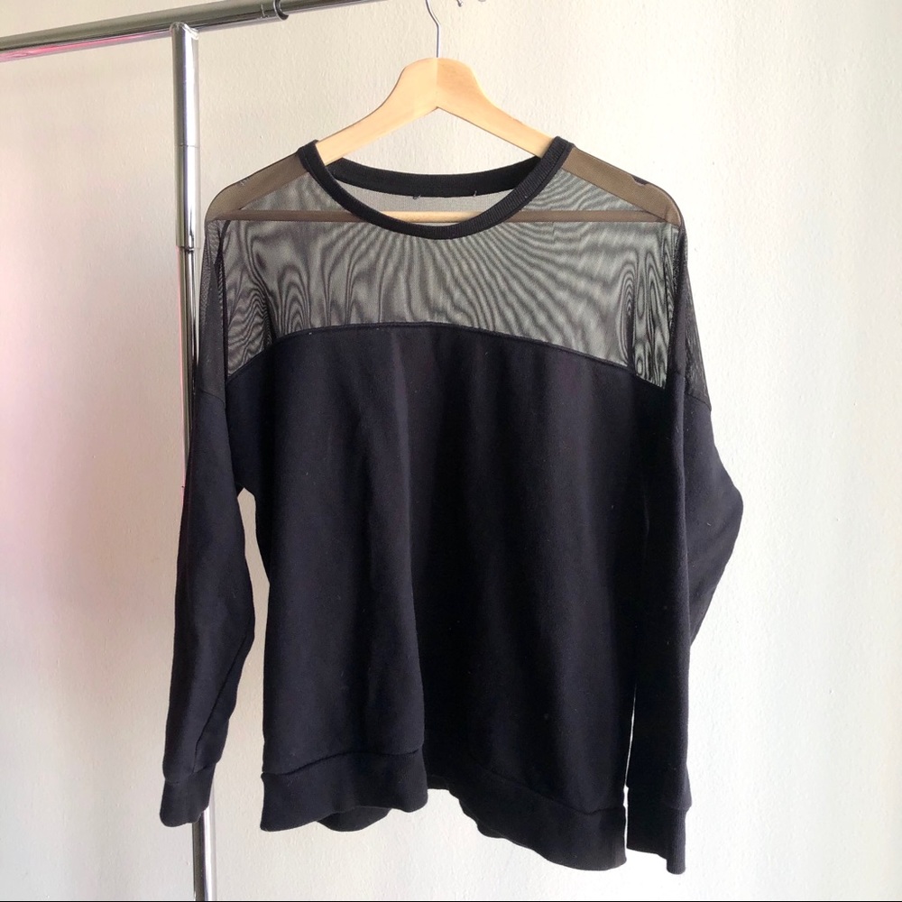 forever21 sheer/mesh sweater